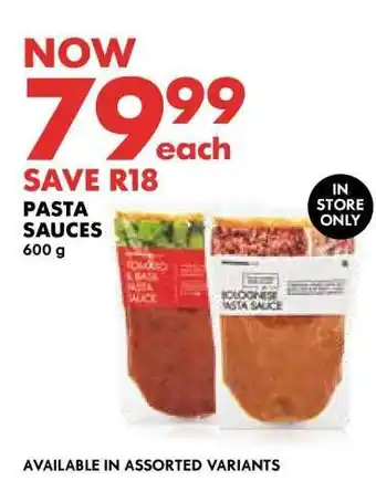 Woolworths Pasta Sauces offer
