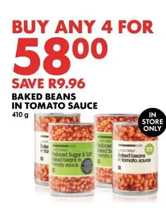 Woolworths Baked Beans in Tomato Sauce offer