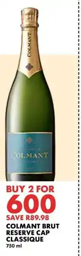 Woolworths COLMANT BRUT RESERVE CAP CLASSIQUE offer