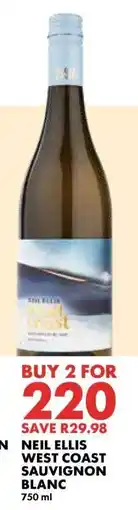 Woolworths Neil Ellis West Coast Sauvignon Blanc offer