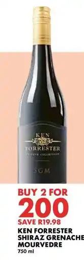 Woolworths Ken Forrester Shiraz Grenache Mourvedre offer
