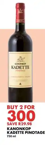 Woolworths KANONKOP KADETTE PINOTAGE offer