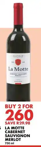 Woolworths La Motte Cabernet Sauvignon Merlot offer