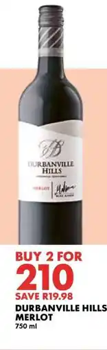 Woolworths DURBANVILLE HILLS MERLOT offer