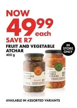 Woolworths Fruit and Vegetable Atchar offer