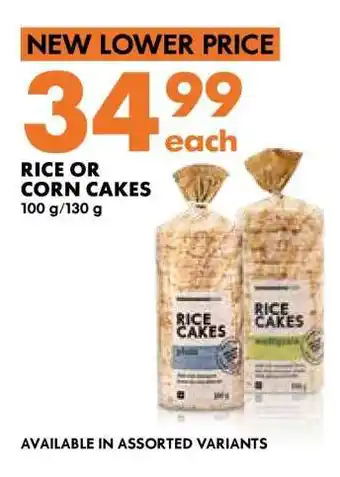 Woolworths Rice or Corn Cakes offer