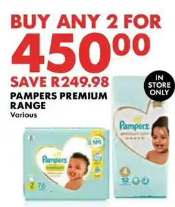 Woolworths Pampers Premium Range offer
