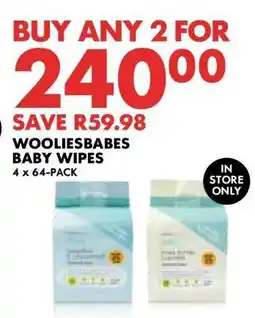 Woolworths WOOLIESBABES BABY WIPES offer