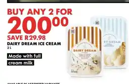 Woolworths DAIRY DREAM ICE CREAM offer