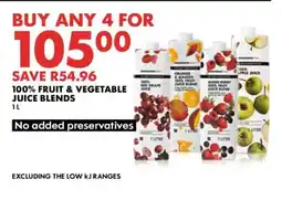 Woolworths 100% Fruit & Vegetable Juice Blends offer