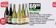 Spar Tops Olive Brook Sauvignon,Chenin,Chardonnay,Moscato,Shiraz,Cabernet,Malbec,Cinsault Or Sauvignon-750ml offer