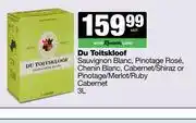 Spar Tops Du Toitskloof Sauv Blanc,Pinotage Rose,Chenin,Cabernet/Shiraz Or Pinotage/Merlot/Ruby-3L offer