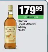 Spar Tops Harrier Finest Matured Whisky-750ml offer