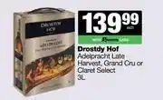 Spar Tops Drostdy Hof Adelpracht Late Harvest,Grand Cru Or Claret Select-3L offer