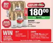 Spar Tops Amstel Premium Lager Cans-For 2 x 6 x 500ml offer