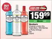 Spar Tops Stretton's Original London Dry, Triple Berry, Wild Berries Or Ruby Orange Gin-750ml offer