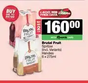 Spar Tops Brutal Fruit Spritzer Handies-For 2 x 6 x 275ml offer