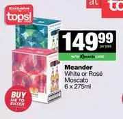 Spar Tops Meander White Or Rose Moscato-6 x 275ml offer