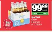 Spar Tops Corona Cero Handies-6 x 355ml offer
