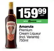 Spar Tops Amarula Premium Cream Liqueur-750ml offer