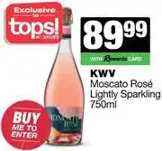 Spar Tops KWV Moscato Rose Lightly Sparkling-750ml offer