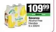 Spar Tops Savanna Alcohol Free Handies-6 x 330ml offer