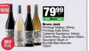 Spar Tops Bruce Jack Pinotage Malbec,Daily Brew,Cab Sauv,Merlot,Chenin,Blush Or Bumble Bee Moscato-750ml offer