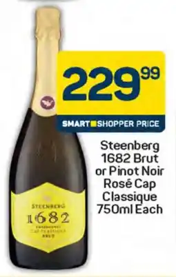 Pick n Pay Steenberg 1682 Brut or Pinot Noir Rosé Cap Classique offer