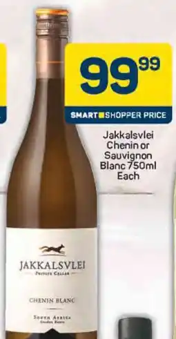 Pick n Pay Jakkalsvlei Chenin or Sauvignon Blanc offer