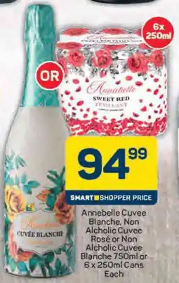 Pick n Pay Annebelle Cuvee Blanche, Non Alcholic Cuvee Rosé or Non Alcholic Cuvee Blanche or Cans offer