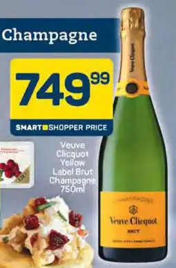 Pick n Pay Veuve Clicquot Yellow Label Brut Champagne offer