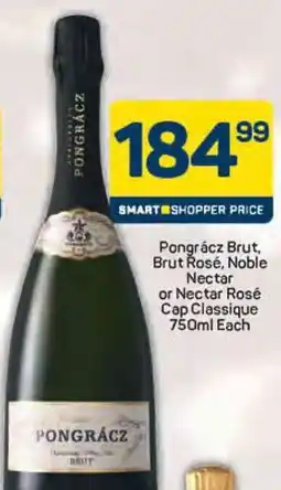 Pick n Pay Pongrácz Brut, Brut Rosé, Noble Nectar or Nectar Rosé Cap Classique offer
