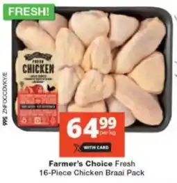 Checkers Farmer's Choice Fresh Chicken Braai Pack offer