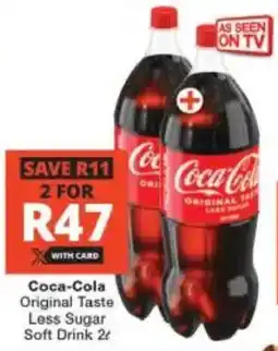 Checkers Coca-Cola Original Taste Less Sugar Soft Drink offer