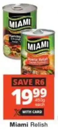 Checkers Miami Relish offer