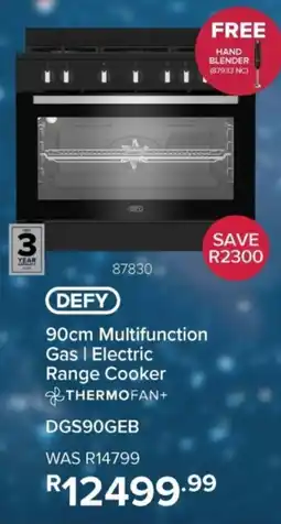 Hirsch's Defy Multifunction Gas Electric Range Cooker offer