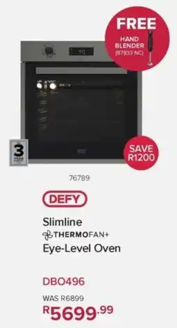 Hirsch's Defy Slimline Eye-Level Oven offer