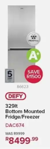 Hirsch's Defy Bottom Mounted Fridge/ Freezer offer