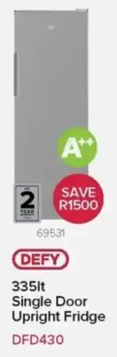 Hirsch's Defy Single Door Upright Fridge offer