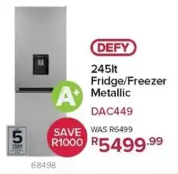 Hirsch's Defy Fridge/ Freezer Metallic offer