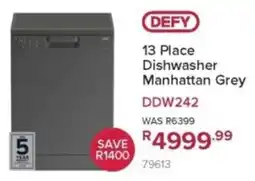Hirsch's Defy 13 Place Dishwasher Manhattan Grey offer