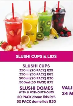 Mambo's Plastics Warehouse Slushi cups & lids offer