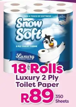 Mambo's Plastics Warehouse Snow Soft Luxury 2 Ply Toilet Paper offer