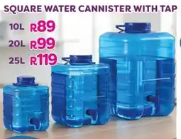 Mambo's Plastics Warehouse Square water cannister with tap offer
