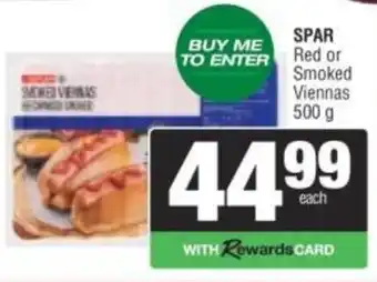 Spar SPAR Red or Smoked Viennas offer