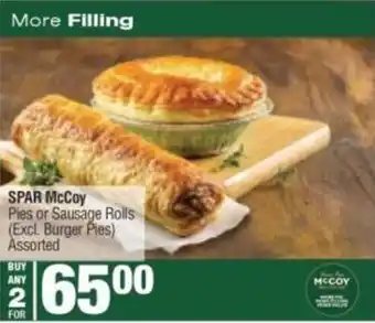 Spar SPAR McCoy Pies or Sausage Rolls Assorted offer