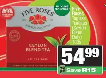 Spar Five Roses Tagless Teabags offer