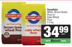 Spar Snowflake White, Brown Bread Flour or Cake Wheat Flour offer