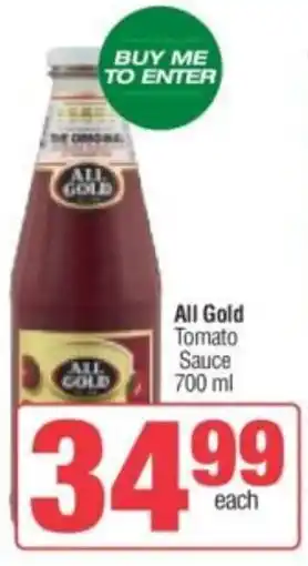 Spar All Gold Tomato Sauce offer
