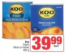 Spar Koo Peach Slices or Halves offer